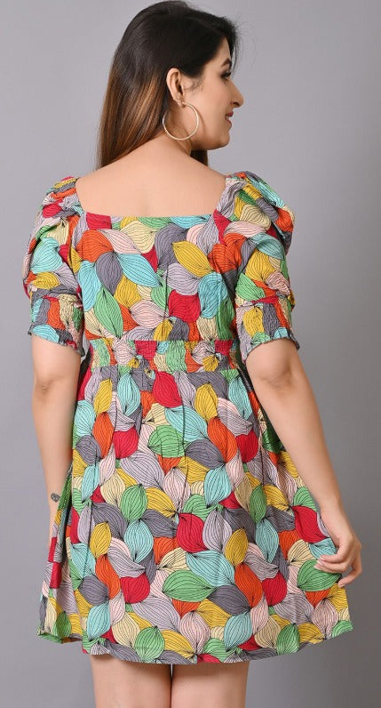 VYMO Floral Fit & Flare Dress